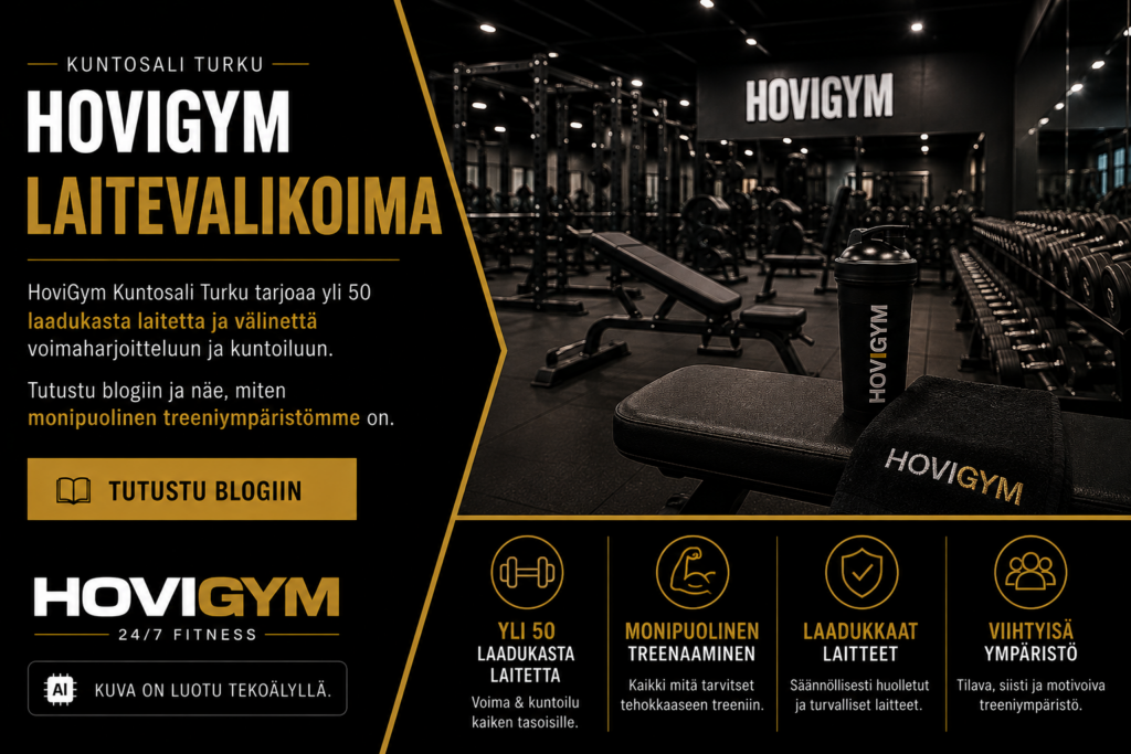 Turku Kuntosali HoviGym Kuntosalin penkkipunnerrus laite HoviGym Turussa – moderni gym laitevalikoima