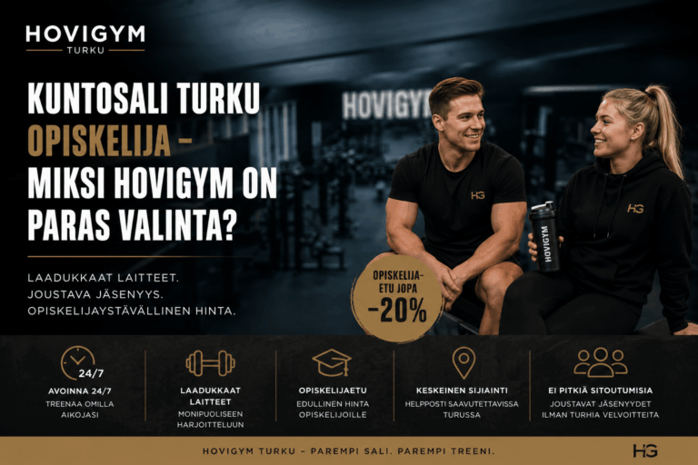 kuntosali Turku opiskelija
